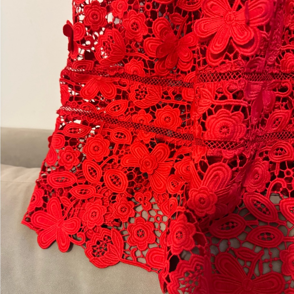 Self-Portrait Lace Pattern Midi Dress [BRAND NEW] — Size 8 - Picture 7 of 11